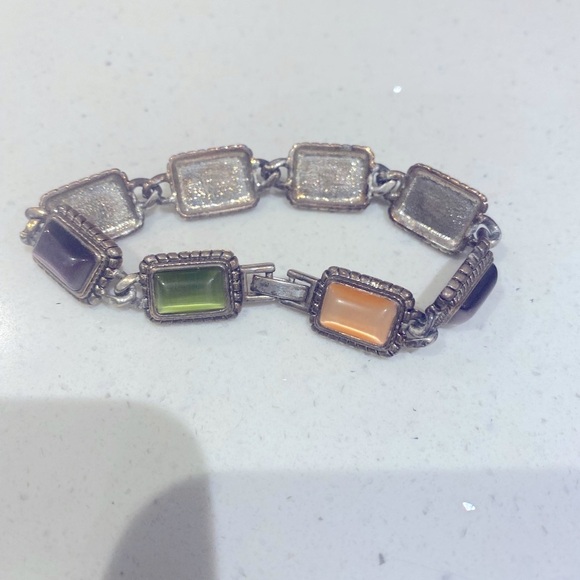 Multicolor cat eyes Stone Bracelet - Picture 5 of 7